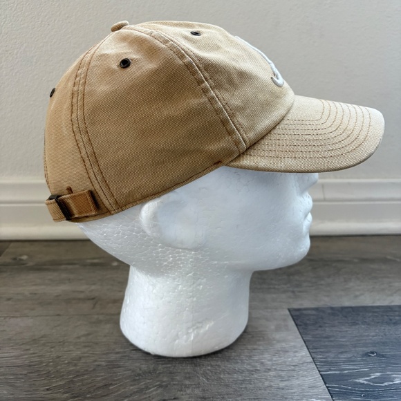 Carhartt x ’47 Brand Atlanta Braves Hat Tan Canvas Baseball Cap Adjustable OSFA - Picture 7 of 13
